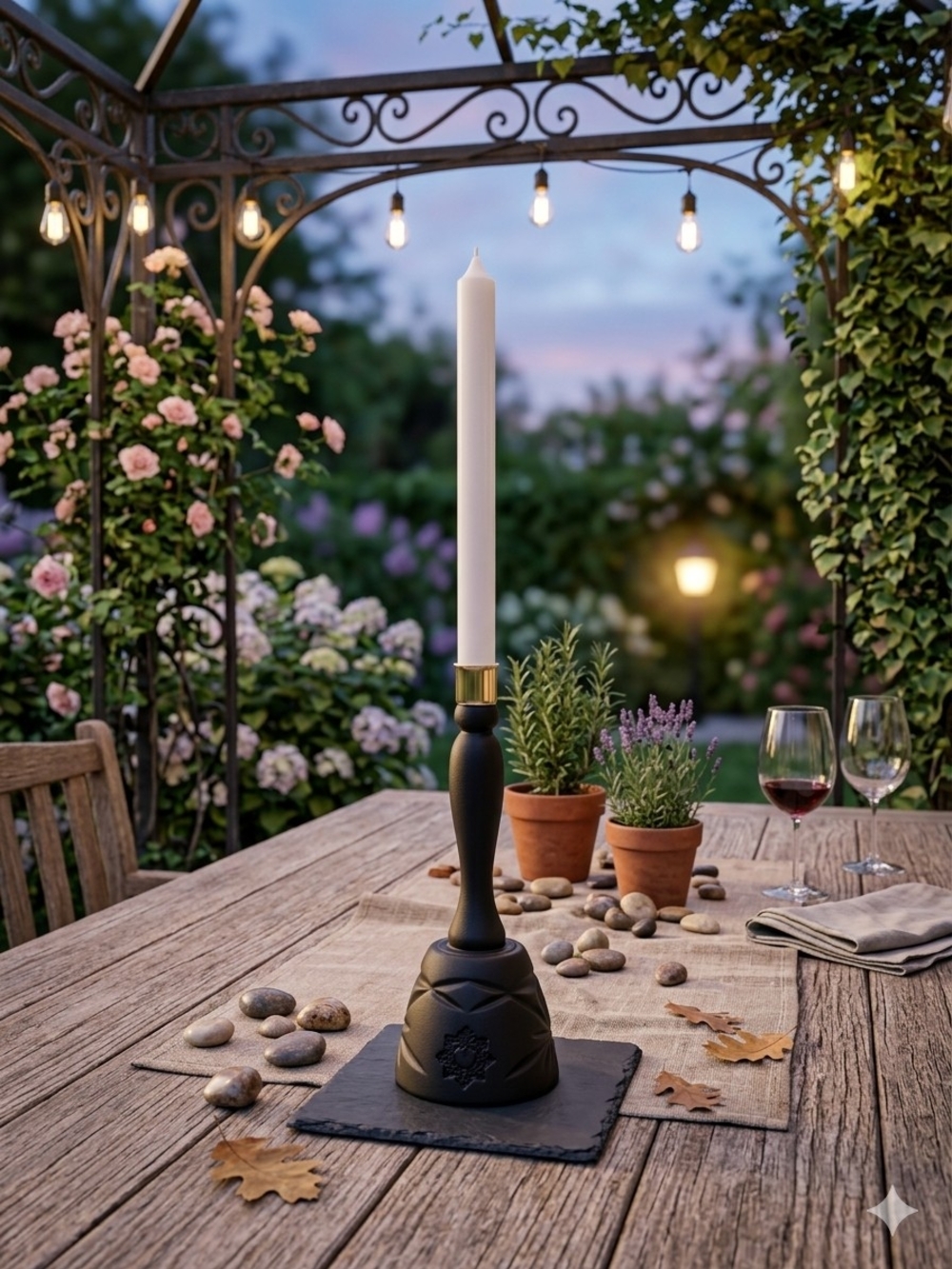 Black Decorative Candlestick